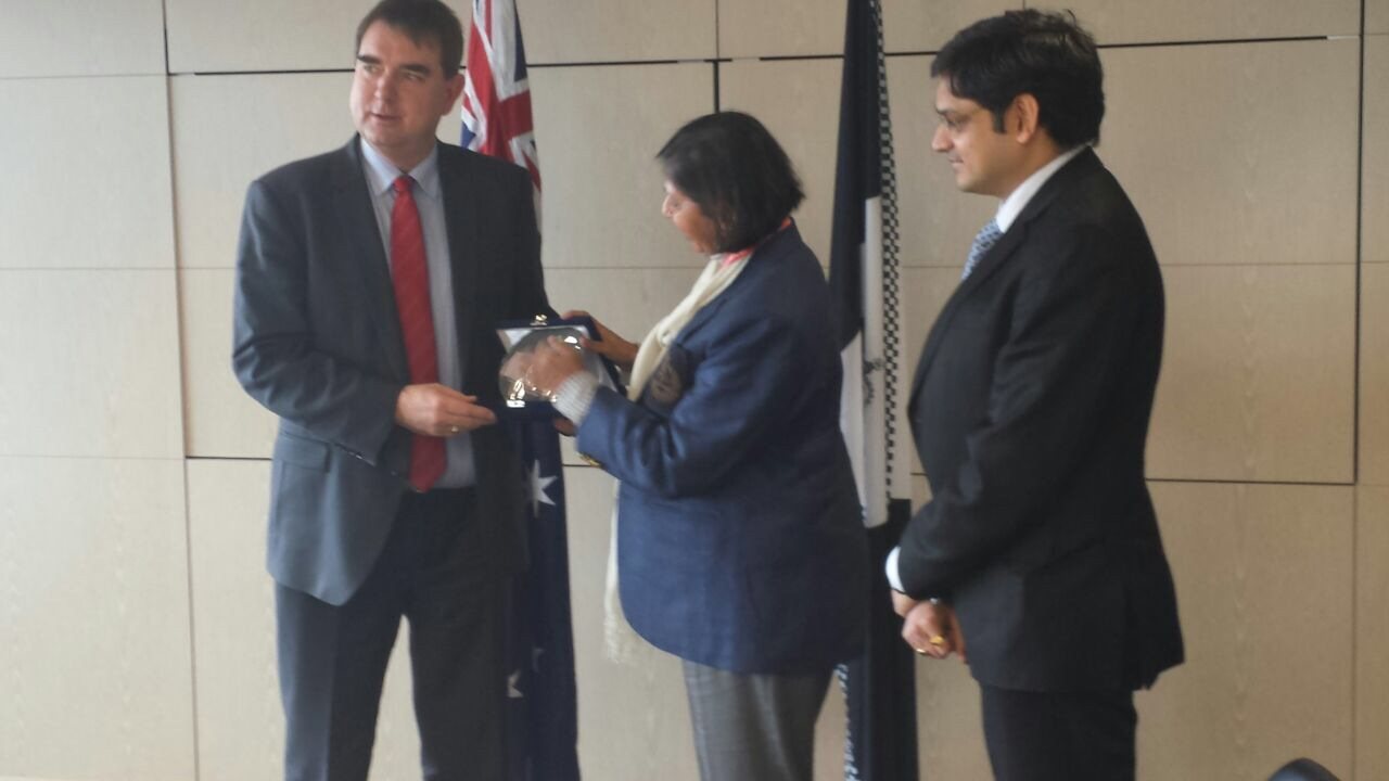 Professional exchange during an international visit