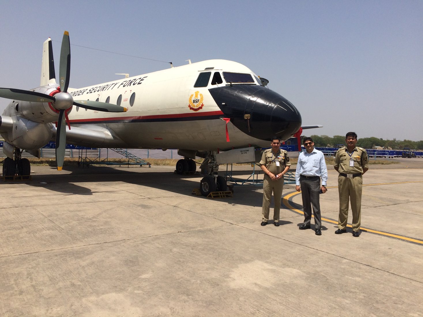 Official aircraft on tarmac